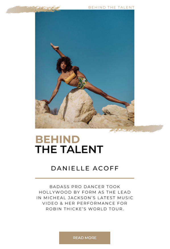 Behind The Talent Template
